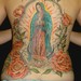 Tattoos - Virgin Mary with Roses Back piece - 50007